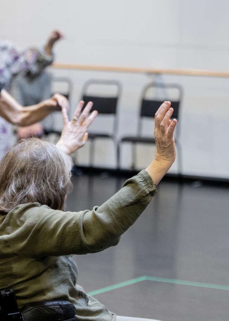 Bild från Dans för Parkinsons-workshop
