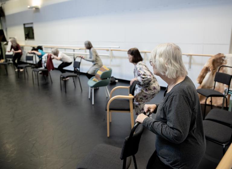 Bild från Dans för Parkinsons-workshop