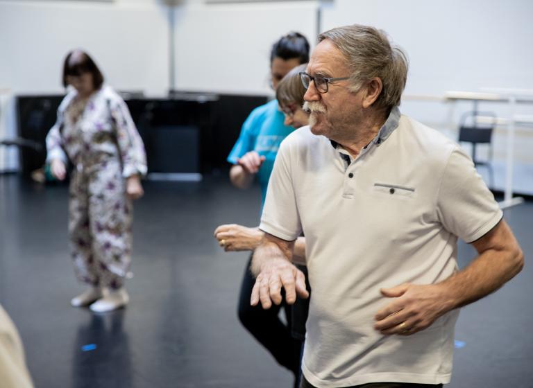 Bild från Dans för Parkinsons-workshop